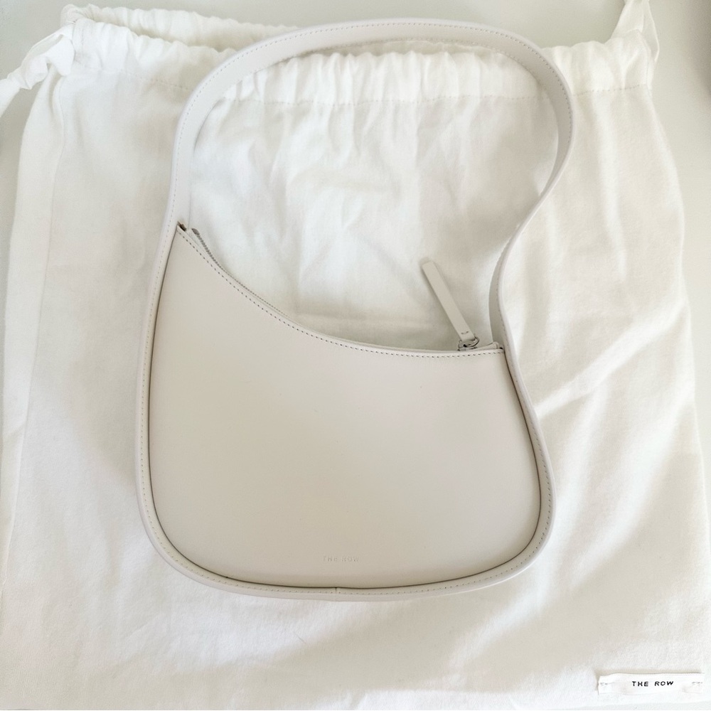 The Row Half Moon Leather Shoulder Bag - Picture 11 of 16